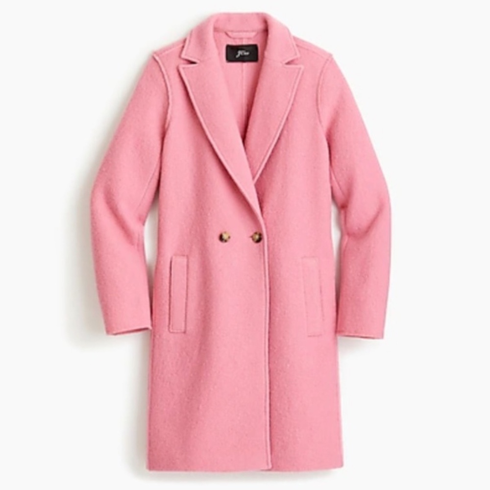Daphne Boiled Wool pink top coat